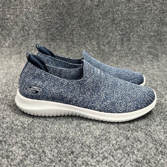 Skechers Ultra Flex Harmonious Shoes Women's 6.5 Blue Athletic Slip On Walking - Picture 1 of 12